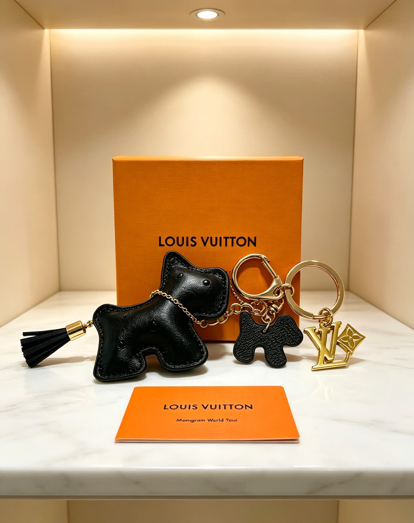 Louis Vuitton Monogram World Tour Keychain